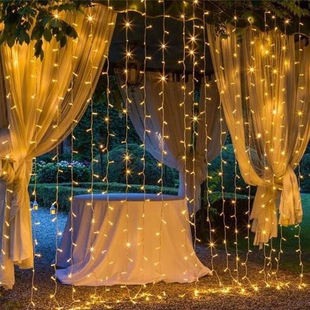 Kurtyna Świetlna LED 3 x 3m Ciepłe