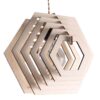 Lampa Sufitowa Drewniana Heksagon 