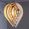 Lampa Sufitowa Drewniana Łezka 