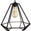 Lampa Sufitowa Wisząca Drewniana Model Diament 2