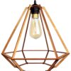 Lampa Sufitowa Wisząca Drewniana Model Diament 2