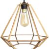 Lampa Sufitowa Wisząca Drewniana Model Diament 2