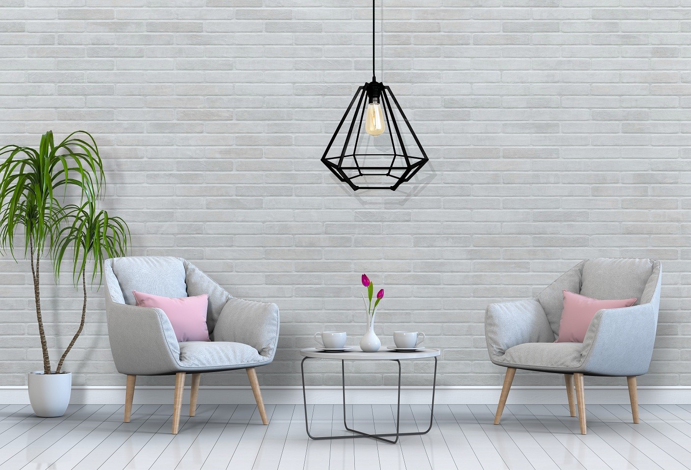 Lampa Sufitowa Wisząca Drewniana Model Diament 2
