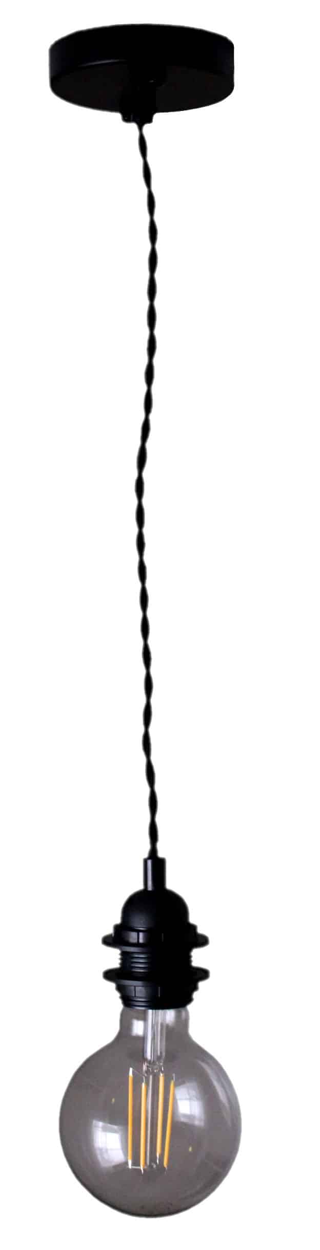 Lampa Sufitowa Wisząca Drewniana Model Eclipse