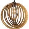 Lampa Sufitowa Wisząca Drewniana Model Eclipse