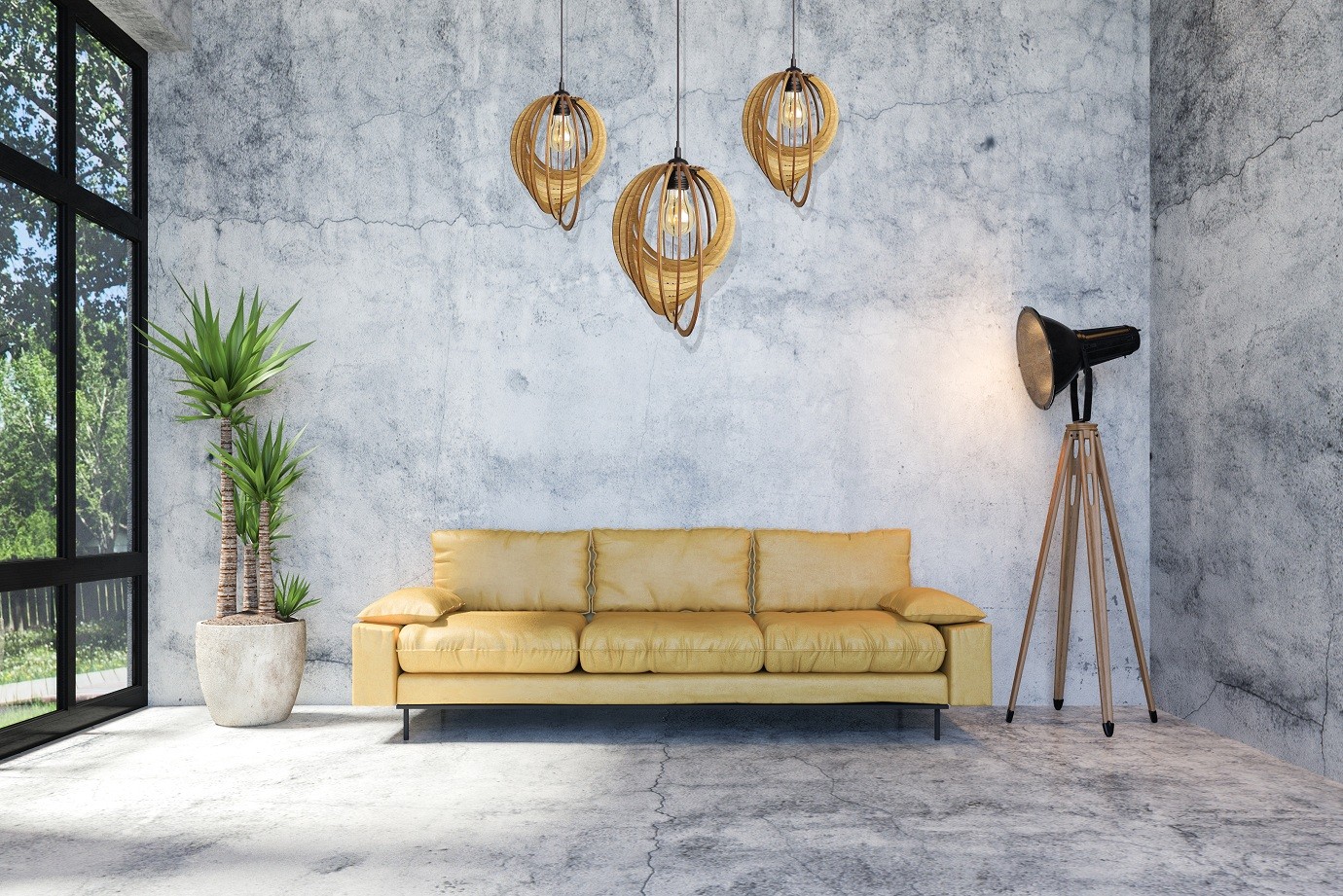Lampa Sufitowa Wisząca Drewniana Model Eclipse