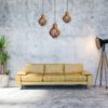 Lampa Sufitowa Wisząca Drewniana Model Erybol