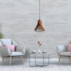 Lampa Sufitowa Wisząca Drewniana Model Słomiany Kapelusz
