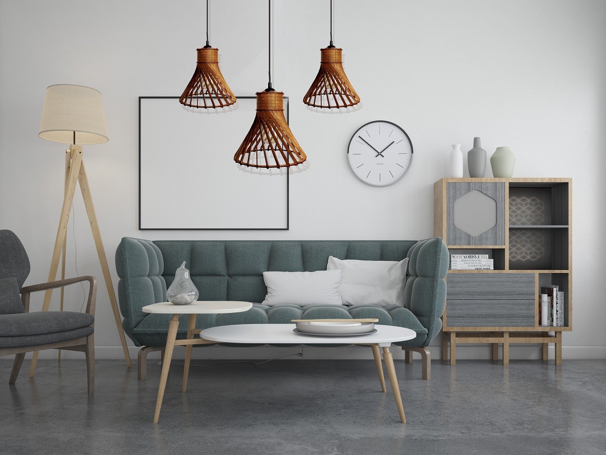 Lampa Sufitowa Wisząca Drewniana Model Słomiany Kapelusz