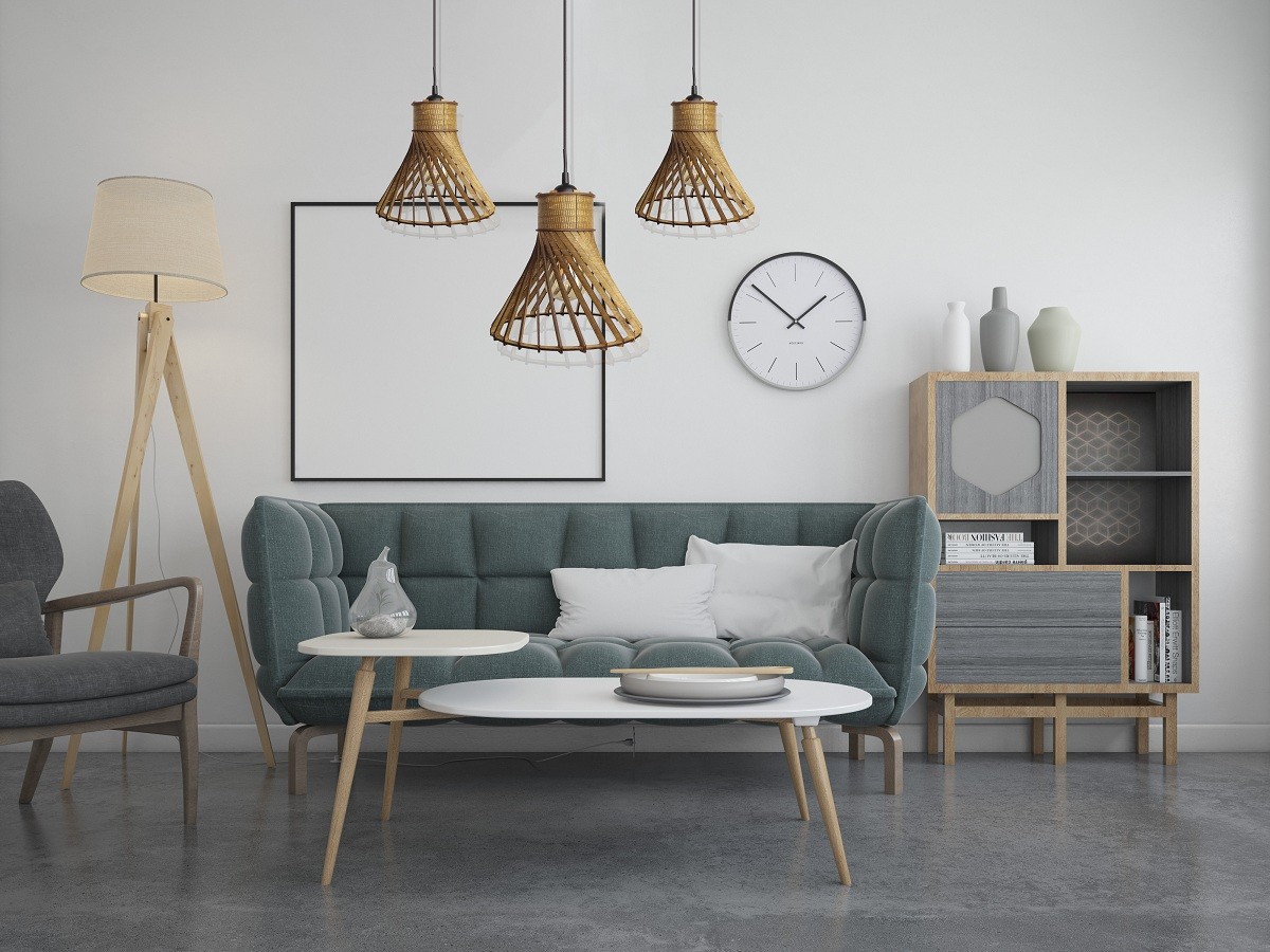 Lampa Sufitowa Wisząca Drewniana Model Słomiany Kapelusz