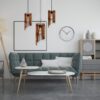 Lampa Sufitowa Wisząca Drewniana Model Virgo