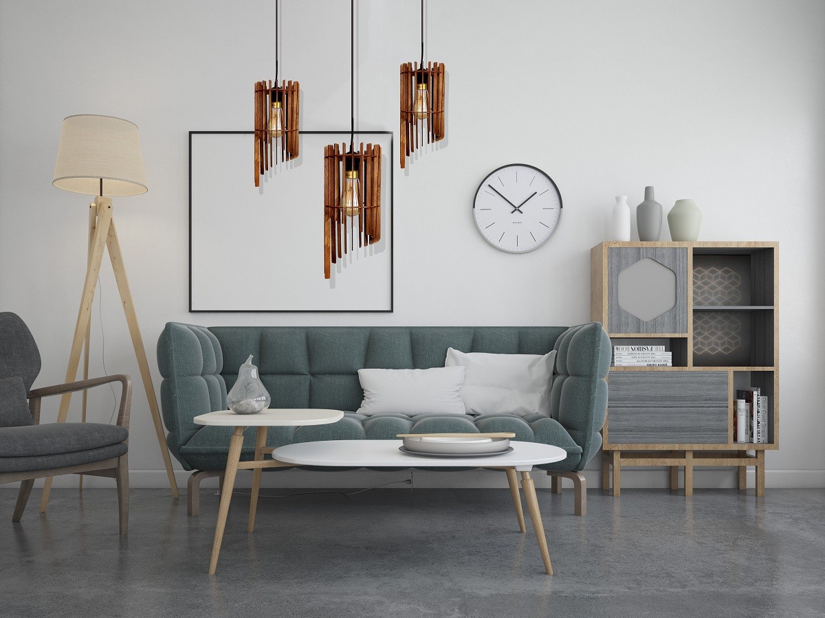 Lampa Sufitowa Wisząca Drewniana Model Virgo