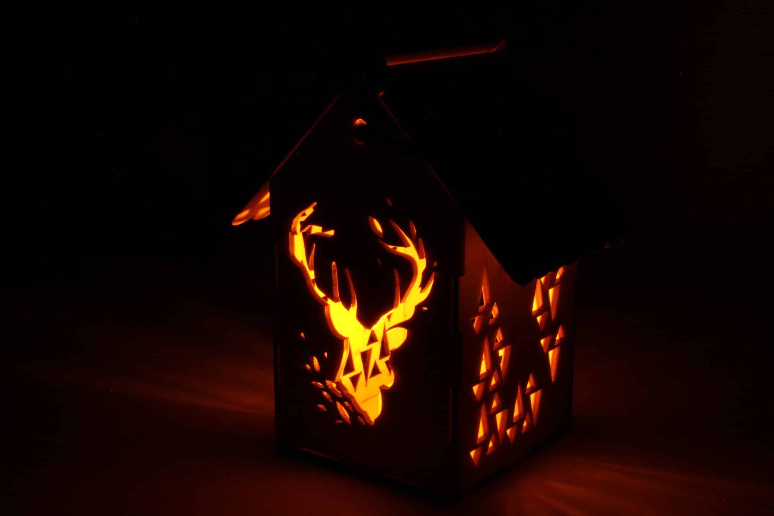 Lampion Adwentowy Renifer
