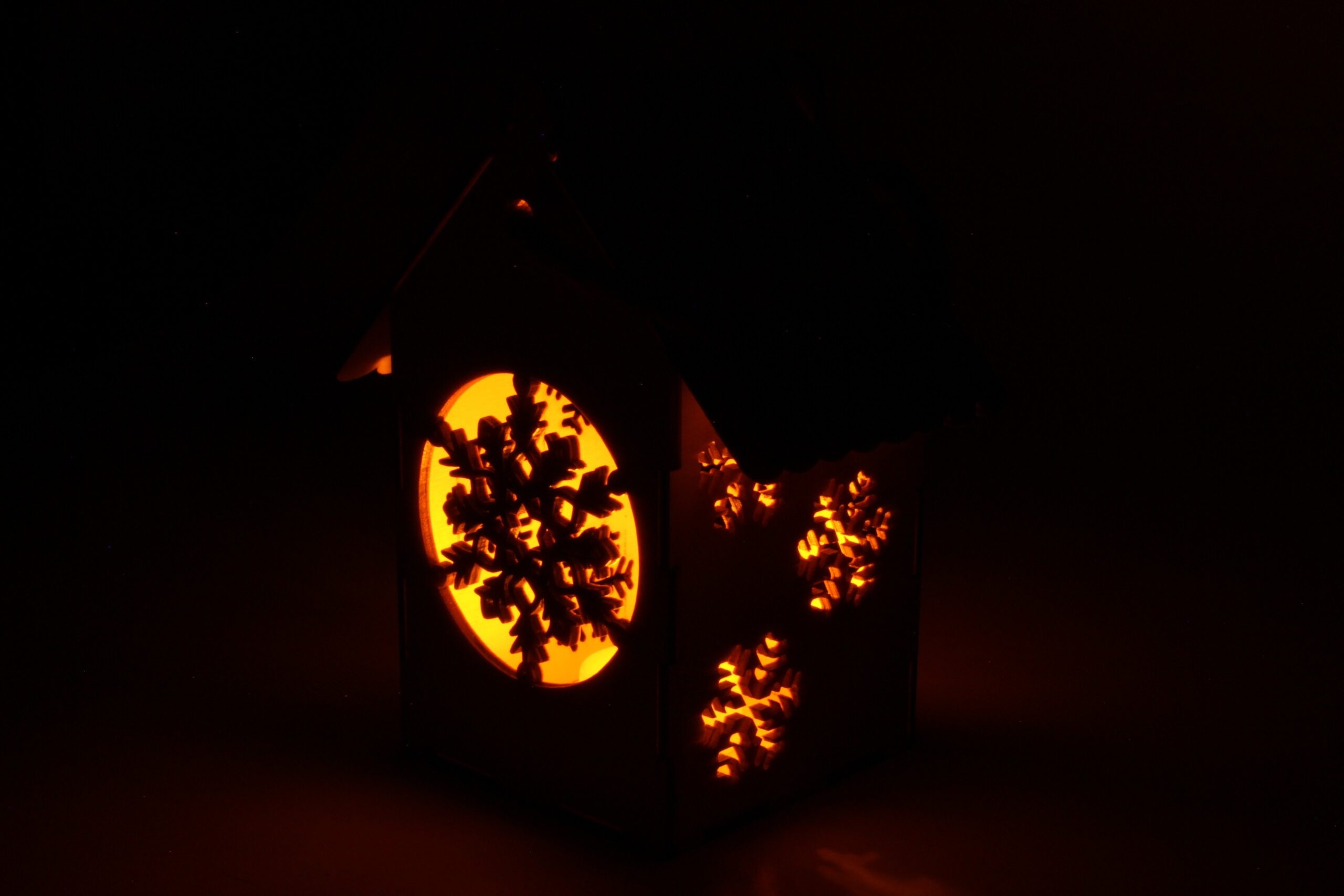 Lampion Adwentowy Śnieżynka