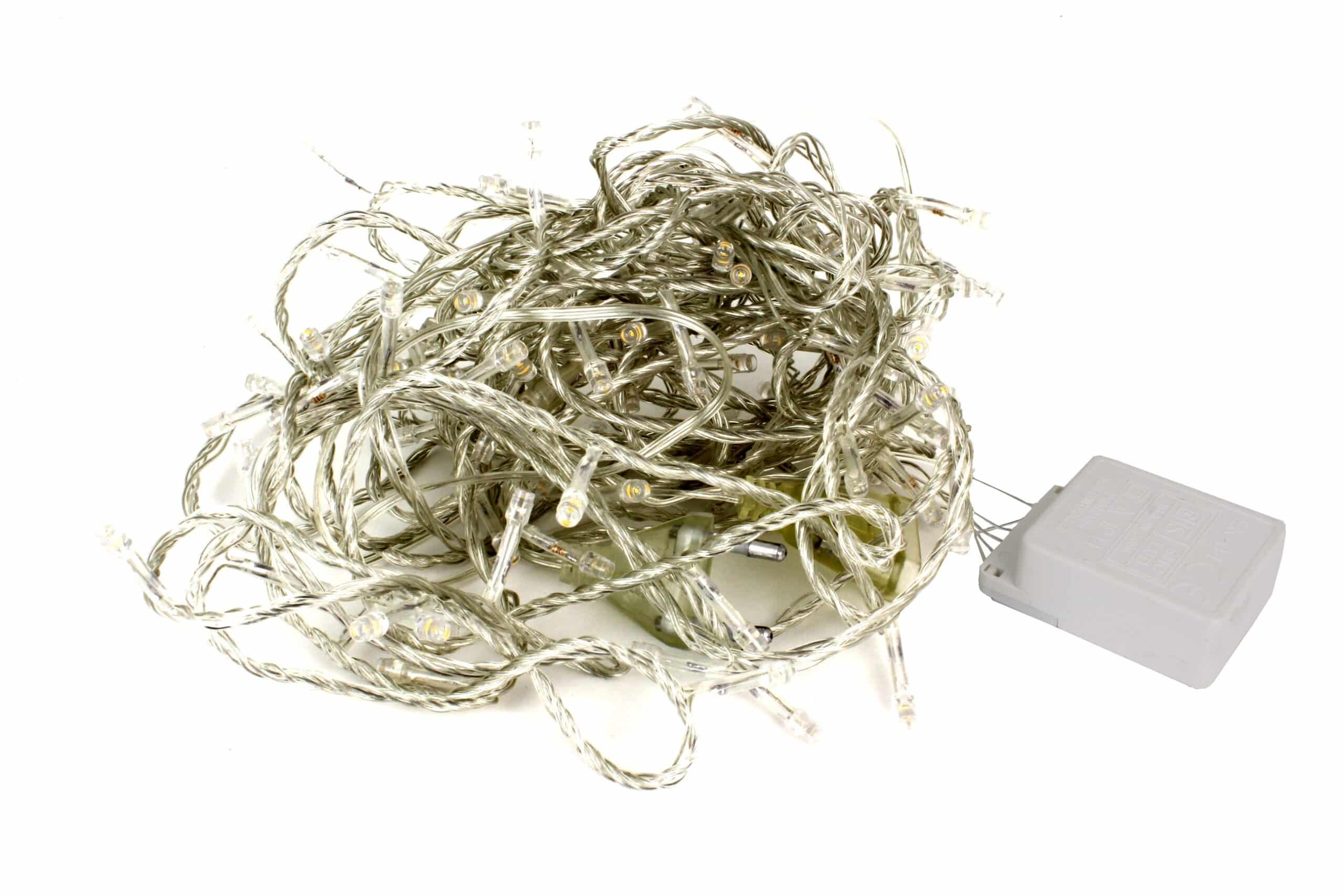 Lampki LED 100 Punktów Zimne