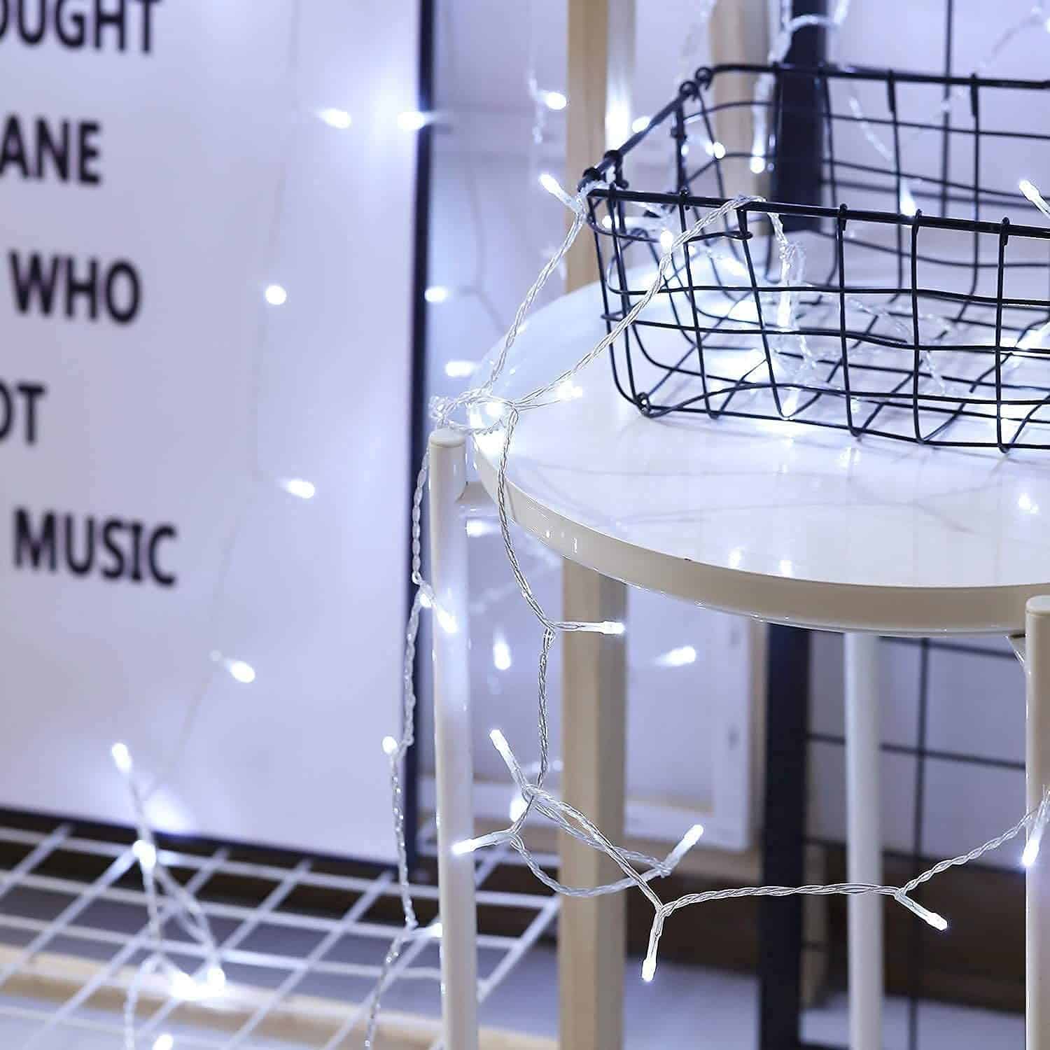 Lampki LED 100 Punktów Zimne