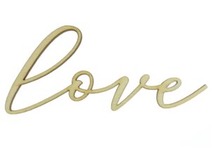 Love, drewniana sklejka do decoupage