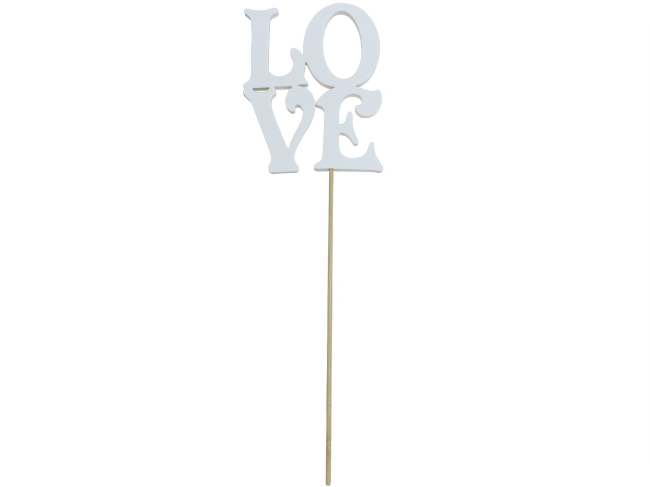 Love na piku Biały 12x10cm