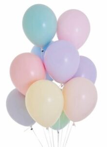 Makaroniki Balony Pastelowe 10szt. Mix