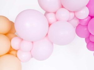 Makaroniki Balony Pastelowe 25szt. Jasny róż