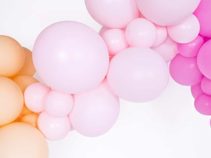 Makaroniki Balony Pastelowe 25szt. Jasny róż