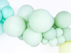 Makaroniki Balony Pastelowe 25szt. Kiwi