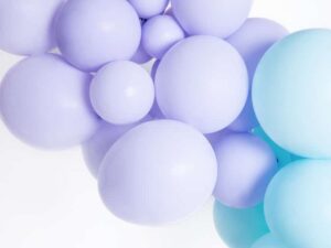 Makaroniki Balony Pastelowe 25szt. Liliowe