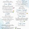 Menu Weselne Aqua Blue 