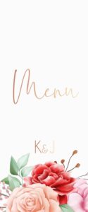 Menu Weselne Bukiet Panny Młodej