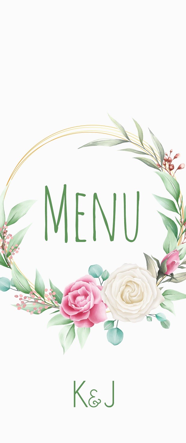 Menu Weselne Flower Rings 