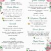 Menu Weselne Flower Sage 
