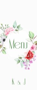Menu Weselne Flowers Dream