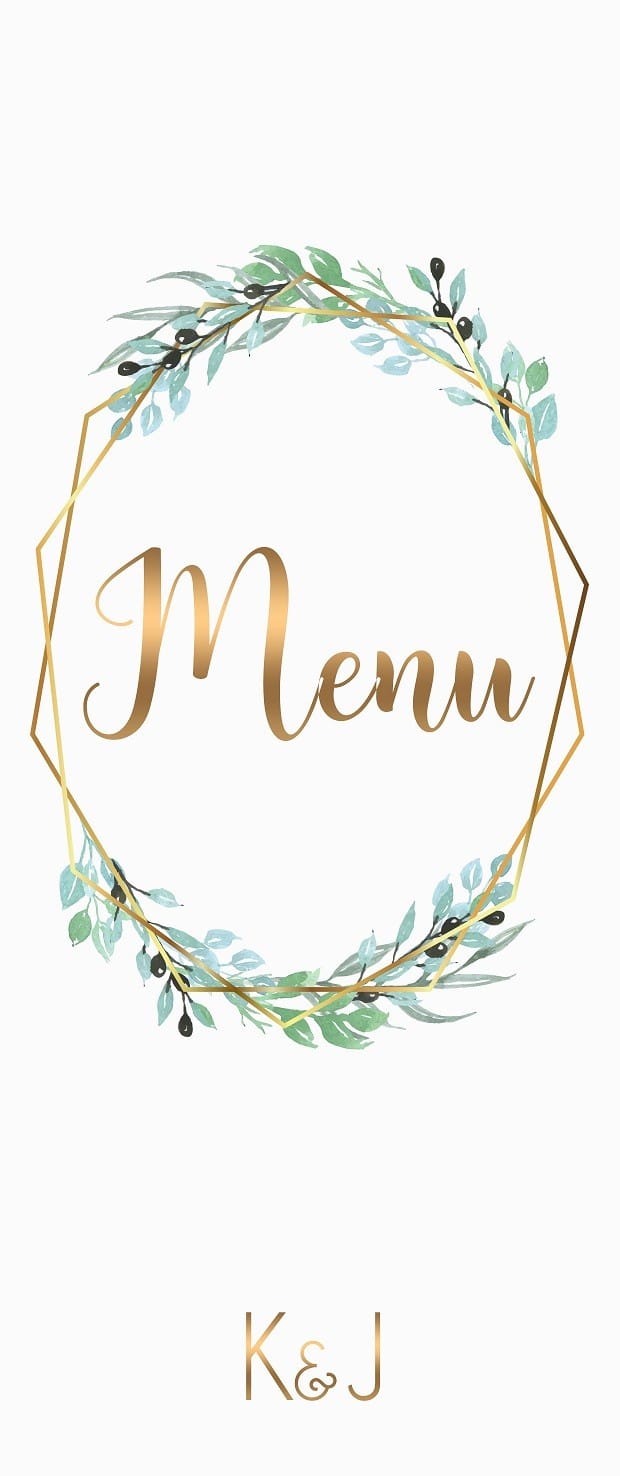Menu Weselne Gold Olives 