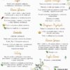 Menu Weselne Kwiatowe Boho 