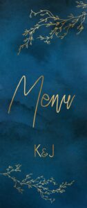 Menu Weselne Royal Blue