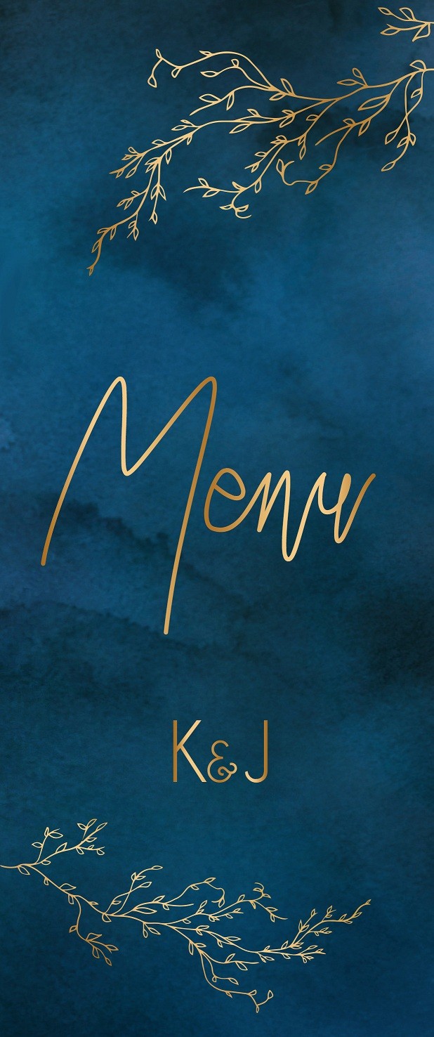 Menu Weselne Royal Blue 