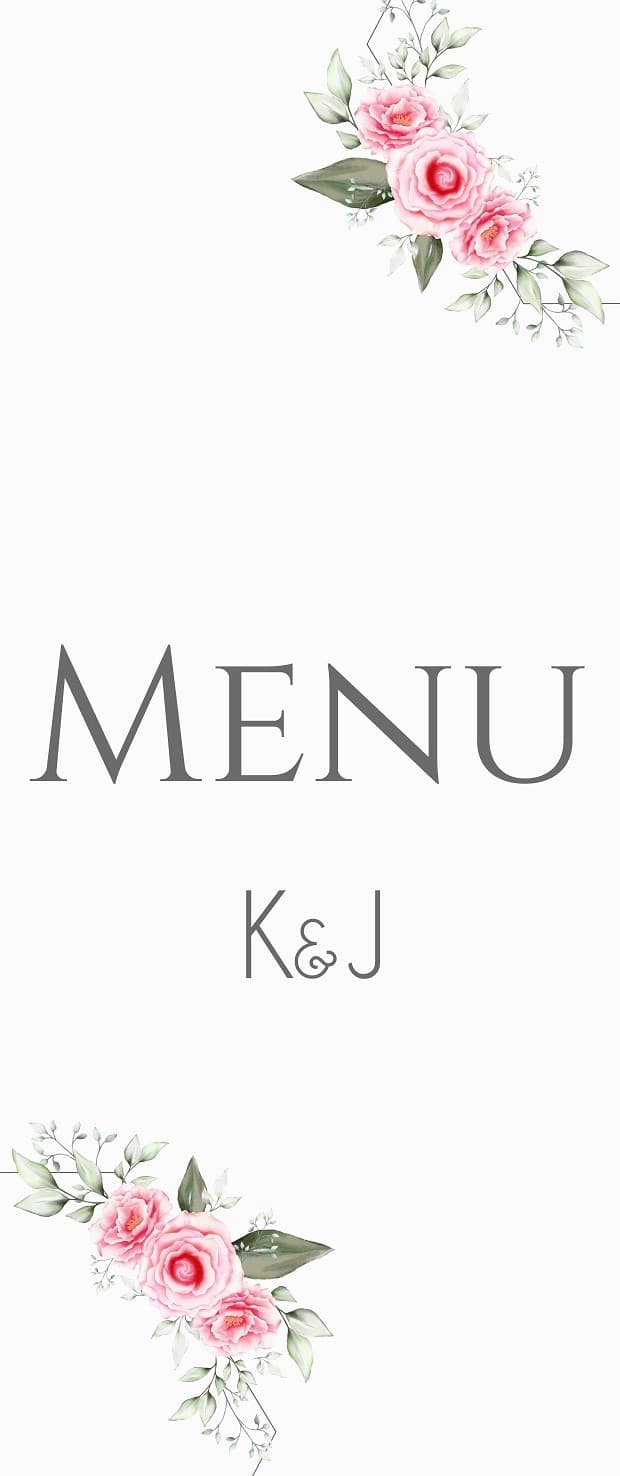 Menu Weselne Różany Las 