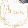 Menu Weselne Soft Geometric 