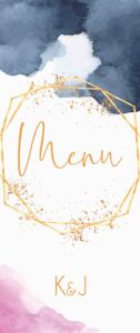 Menu Weselne Soft Geometric