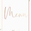Menu Weselne Vintage Rose 