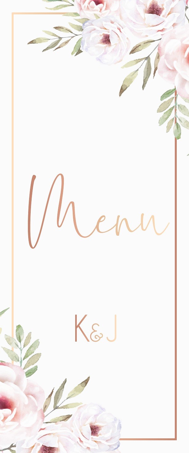 Menu Weselne Vintage Rose 