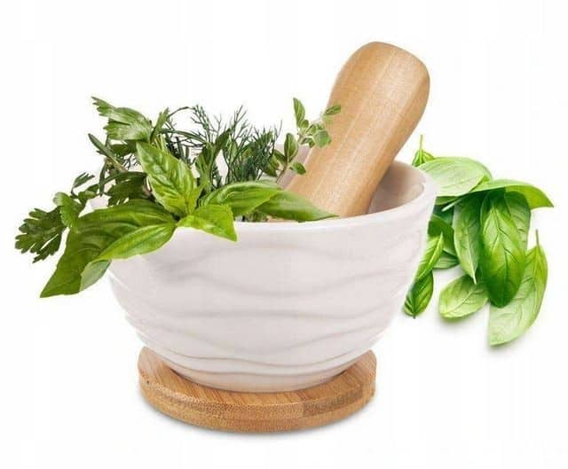 Moździerz Porcelanowy Biały 10cm