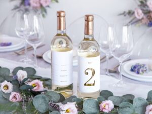 Numerki Stołu Złote Naklejki 30 szt.