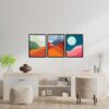 Obrazy w Drewnianej Ramie 90x40cm Abstract