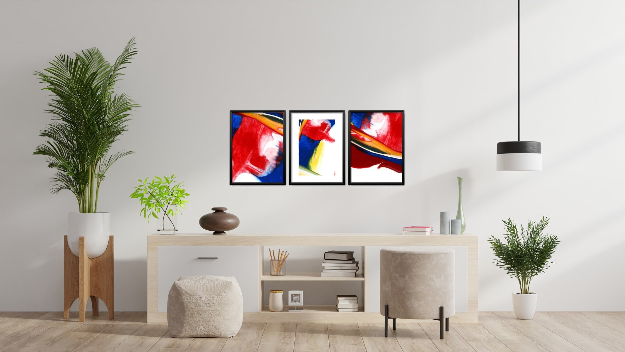 Obrazy w Drewnianej Ramie 90x40cm Art Of Paint