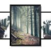 Obrazy w Drewnianej Ramie 90x40cm Forest