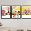 Obrazy w Drewnianej Ramie 90x40cm Japan Daylight