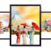 Obrazy w Drewnianej Ramie 90x40cm Japan Daylight