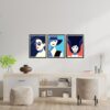 Obrazy w Drewnianej Ramie 90x40cm Modern Woman
