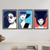 Obrazy w Drewnianej Ramie 90x40cm Modern Woman